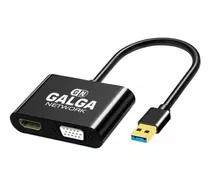 Adaptador Hub Usb 3.0 A Hdmi / Vga Placa Video Conversor