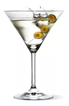 6 Taças Martini Drink Coquetel Vidro Nadir Cor Incolor