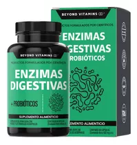 Enzimas Digestivas + Probióticos Beyond Vitamins | Sin Sabor | Suplemento Alimenticio | 60 Cápsulas