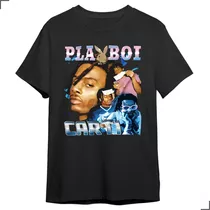 Camiseta Básica Playboi Carti Vampiro Rappper Magnolia Fã