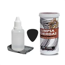 Limpiador Y Lubricador De Cuerdas Para Guitarra Y Bajo + Pua