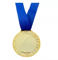 40 Medalhas Ouro Prata Bronze Centro Liso 6cm De Metal Honra