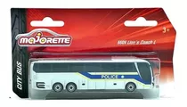 Miniatura Ônibus Man Lion's Coach L Police 1:100 Majorette