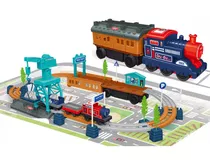 Pista De Tren Locomotora Electrico Juguete Para Niños