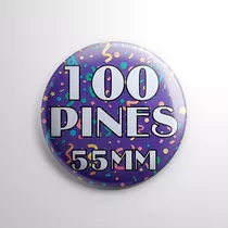 Pin Personalizado 55mm Pack 100u P/ Evento, Souvenir, Egreso