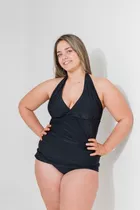 Malla Remerita Tankini Triangulo C/negro Talles 5, 6, 7 Y 8 