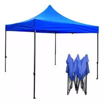 Toldo Plegable 3x3 Mt Azul Tipo Araña