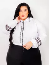 Corta Vento Plus Size Feminina Agasalho Blusa Frio Feminino