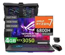 Asus Rog Strix G15 R7-6800h 16gb 512ssd Rtx3050 4gb 2022