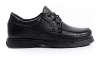 Zapatos Escolares Zapatillas Color Negro Cordones Cocidos