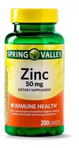 Zinc 50mg 200 Pastillas Spring Va - Unidad a $70000