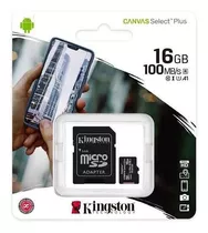 Memoria Kingston Micro Sd 16 Gb Clase 10 Canvas Select Plus