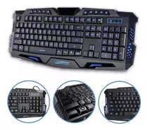 Teclado Gamer Multimídia Retroiluminado Led Rgb Usb G-35