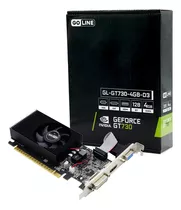 Placa De Video Goline Nvidia Gt 730 4gb 128b Ddr3 Goline