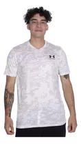 Remera Under Armour Abc Hombre Training Blanco