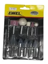 Juego De Puntas De Piedras P/taladro 10pcs Exxel