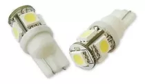 Kit 2 Led T10 W5w 5 Led Lampara Luz Posicion 6000k Piojitos