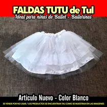Falda Tutu Para Niñas / Ideal Para Ballet, Bailarinas 