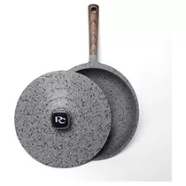 12  Deep Frying Pan With Granite Finish & Lid | Pfoa Fr...
