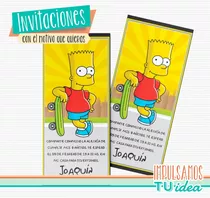 Bart Simpson - Diseño De Invitación Para Imprimir