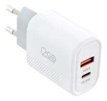 Carregador De Parede Turbo I2go 1 Usb-c 20w + 1 Usb-a 18w