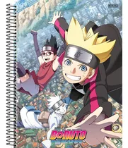 Caderno Time Boruto Universitário Naruto Espiral 1 Matéria