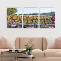 Quadro Decorativo 120x60 Vitoria 3pçs Mosaico Do Acesso