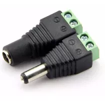 Par Conectores Macho Y Hembra Camaras Cctv 12v 2.1mm Mli