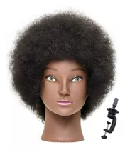 Cabeza De Maniqu Afro Con Cabello Humano Rizado Rizado, 100%