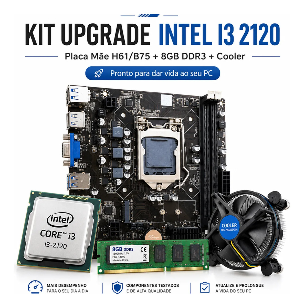 i3-9100F マザーボード＋CPUクーラーセット Kit I3 9100f | Mercado Livre