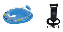 Kit Boia Criança Infantil Praia Piscina Azul+ Bomba Ar