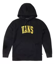 Hoodie Buzo Canguro - Vans Bench Warmers Scrip - Negro