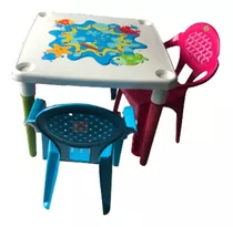 Juego De Mesa Y Silla Infantil Con 2 Sillas Para Niños