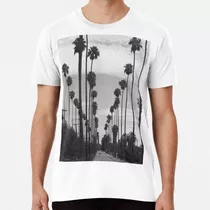 Remera Vintage Black & White California Palm Trees Foto 