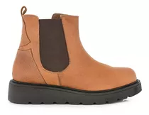 Bota Mujer Cuero Briganti Botineta Moda Urbana Mcbo25016