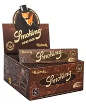 Caixa De Seda Smoking Brown Marrom King Size Original Lacrad