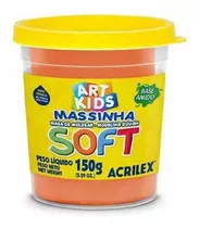 Massinha Acrilex 150g Soft Laranja