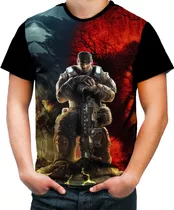 Camiseta Camisa Personaliza Jogo Game Tiro Gears Of War 9