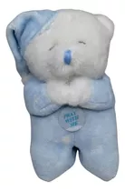 Chaveiro Urso Que Reza De Pijama Azul 13cm