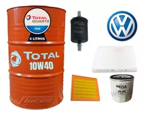 Cambio De Aceite Total 10w40 + Kit Filtro Vw Suran -fox 1,6