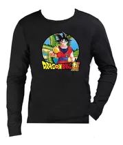 Remera Manga Larga  Dragon Ball Z  Para Chicos