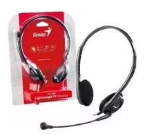 Auricular C/mic Genius Hs-200c Negro -pc, Notebook Y Netbook