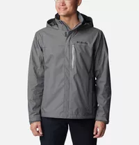 Casaca Impermeable - Columbia Pouration Rain Jacket / Gris