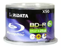 Bluray Ridata Printables X50 25gb 6x