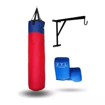 Promo : Bolsa De Boxeo 1.20 Cm + Relleno + Guantin + Soporte