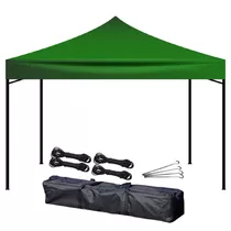 Gazebo 3x3 Metros Autoarmable Plegable De Exterior Verde