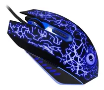 Mouse Gamer Óptico Usb 2400 Dpi 6 Botão Pc Notebook Bright Cor Preto