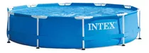 Pileta Estructural Redondo Intex 28201 Con Capacidad De 1185 Galones De 76cm De Largo X 305cm De Ancho De 10 Ft De Diámetro  Azul