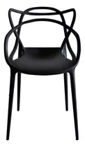 Silla De Comedor Garden Life Flia Hdc Group Allegra, Estructura Color Negro, 4 Unidades