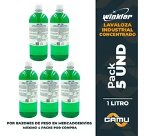 Winkler Lavaloza Industrial Concentrado 1 L - Pack 5 Unid
